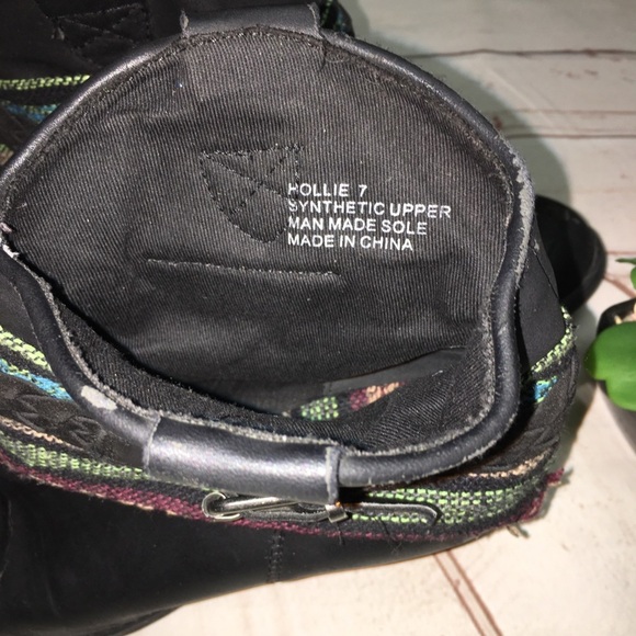 Rock & Candy Black Hollie Buckle Ankle Booties - Picture 7 of 8